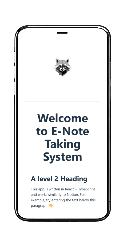 Enote Smartphone Mockup