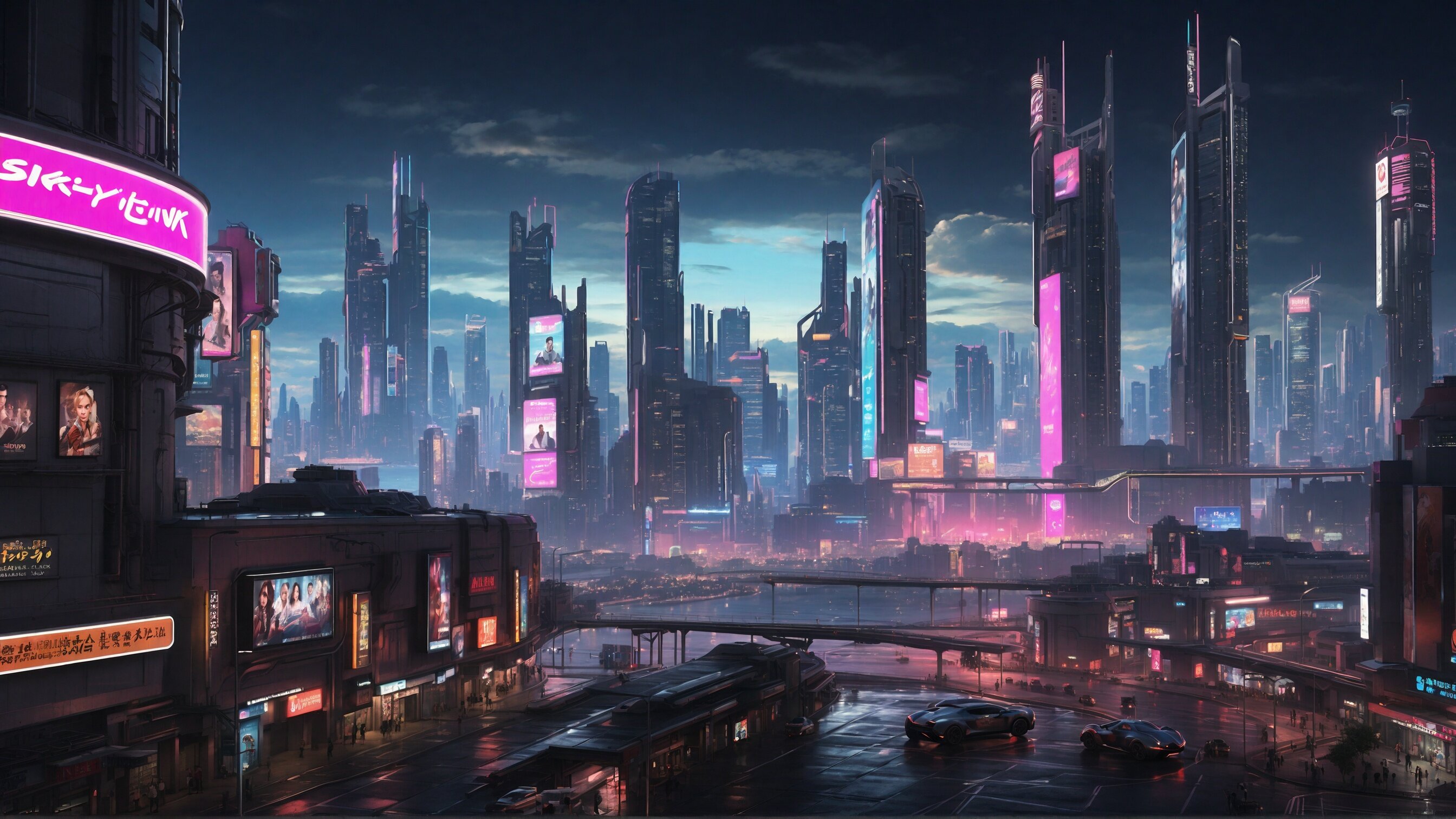 Cyberpunk Slideshow Element