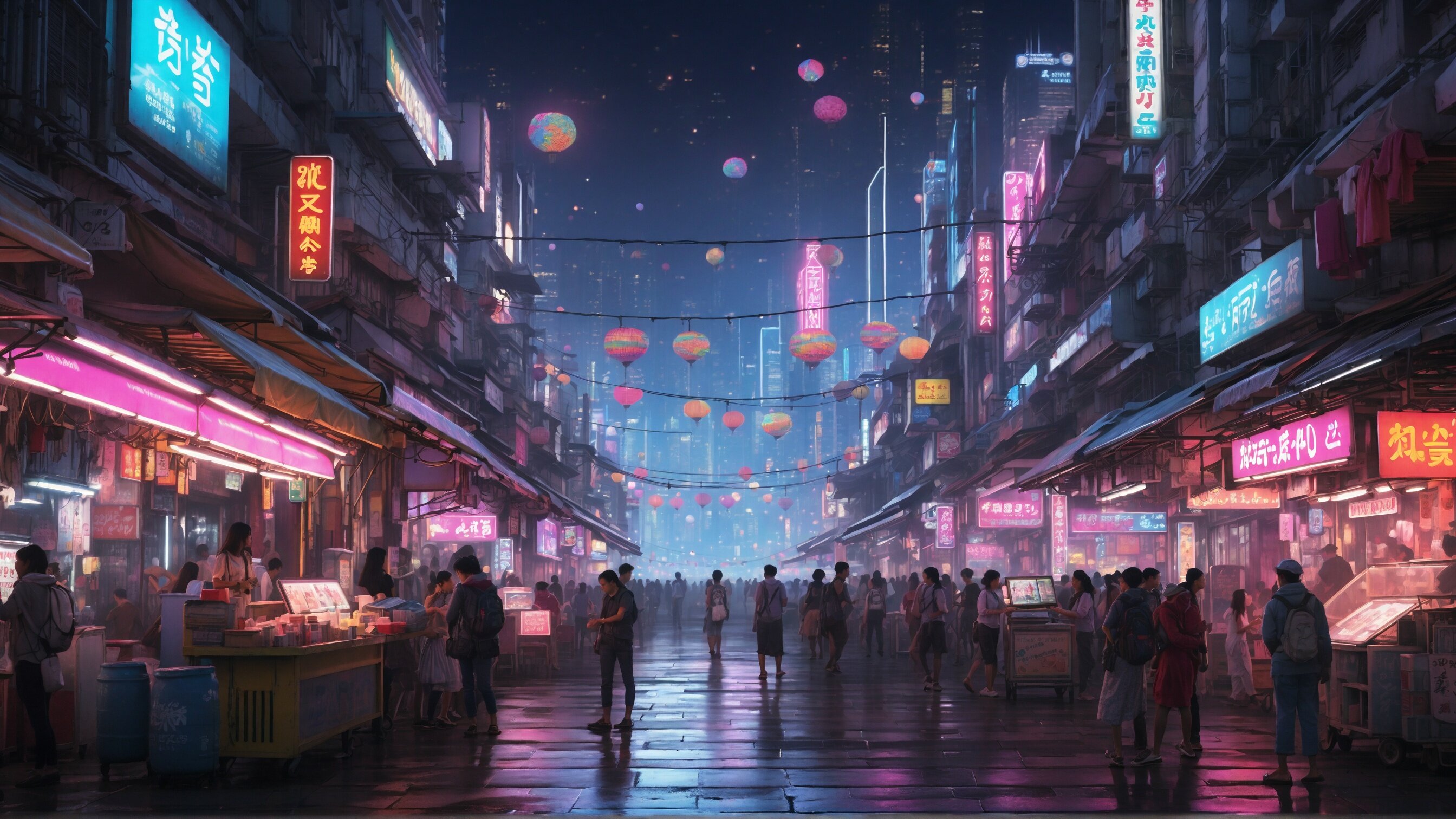 Cyberpunk Slideshow Element