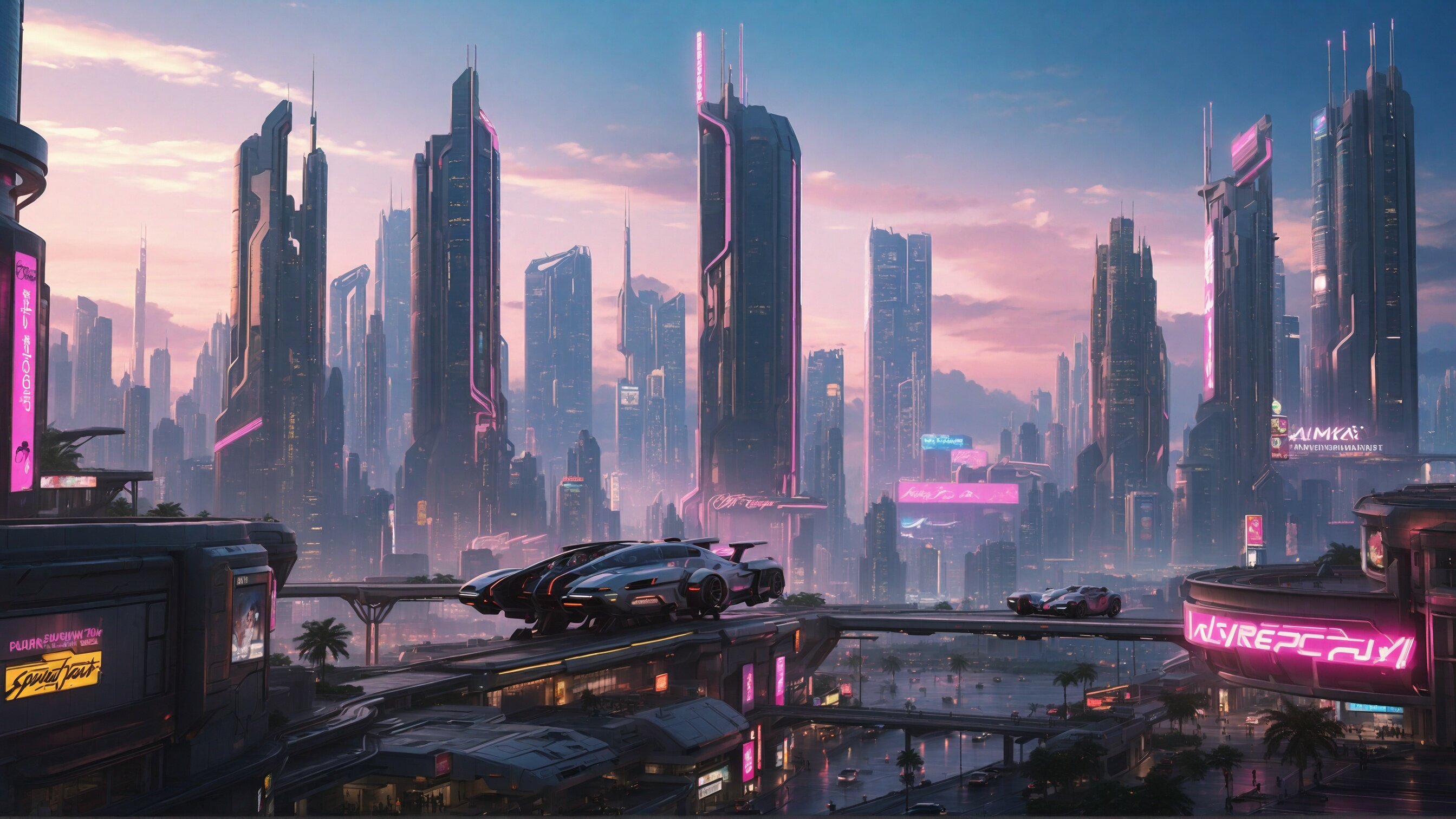 Cyberpunk Slideshow Element